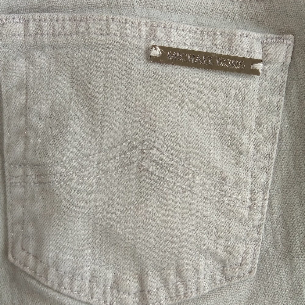 π Michael Kors Gray Capri Jeans Cropped Size 4 - Picture 5 of 7